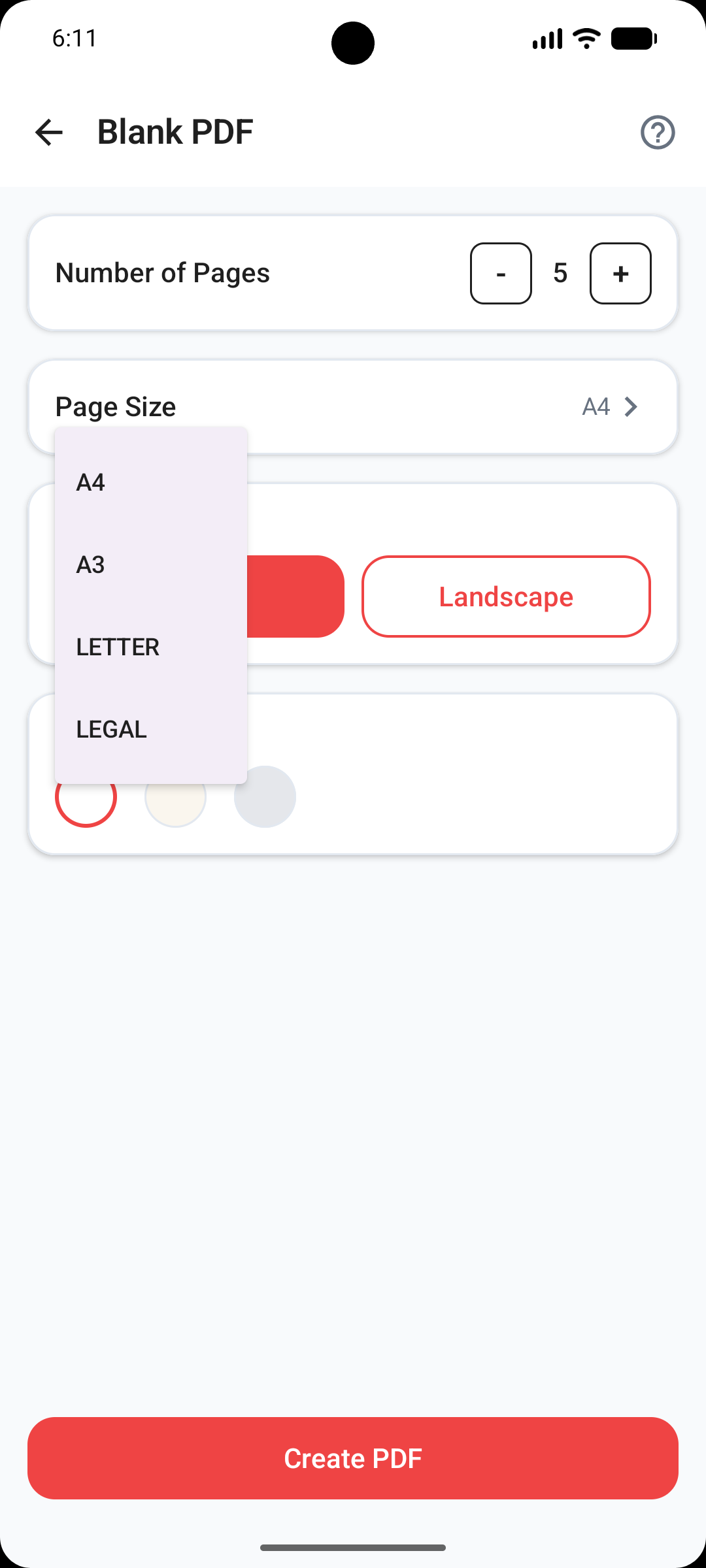 Blank PDF