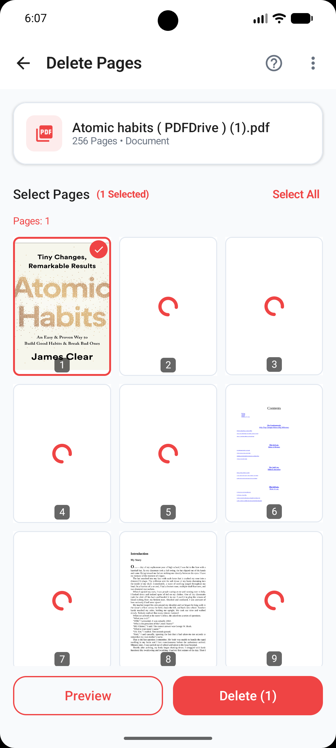 Delete Pages