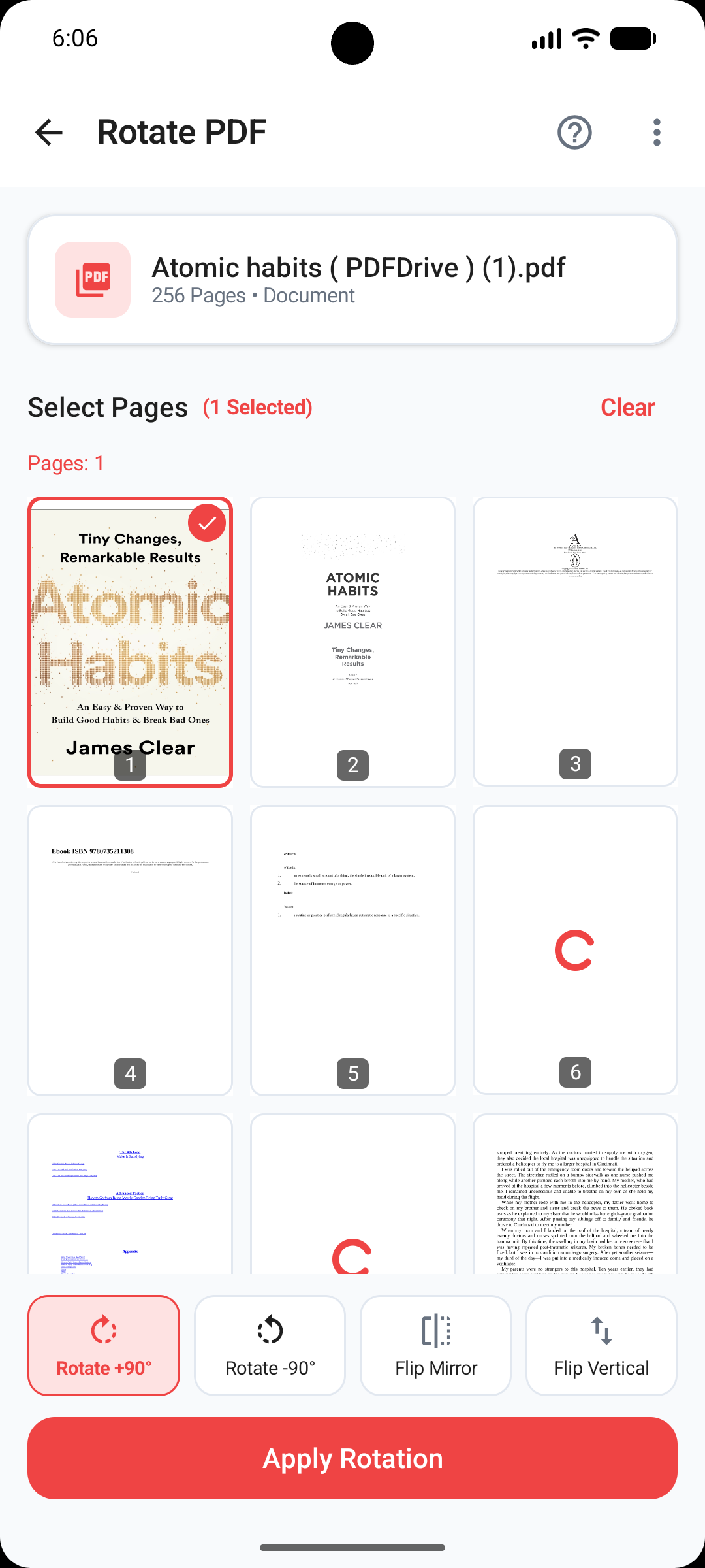 Rotate PDF